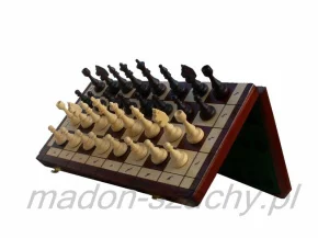 Échecs magnétiques en bois pliables